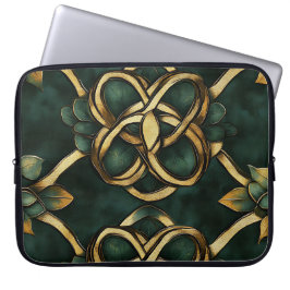 FUNDA PARA PORTÁTIL CONOCIMIENTOS CELÁTICOS VERDES Y ORÍGENES IRLANDES