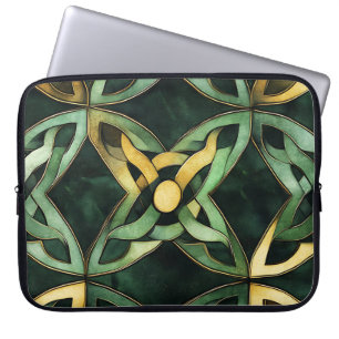 FUNDA PARA PORTÁTIL CONOCIMIENTOS CELÁTICOS VERDES Y ORÍGENES IRLANDES