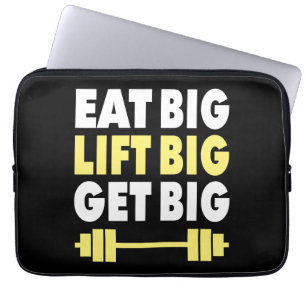 Funda Para Portátil Construcción de cuerpos - Comer grande, levantar g