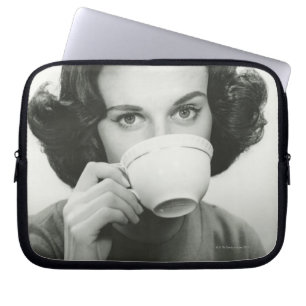 Funda Para Portátil Consumición de la mujer