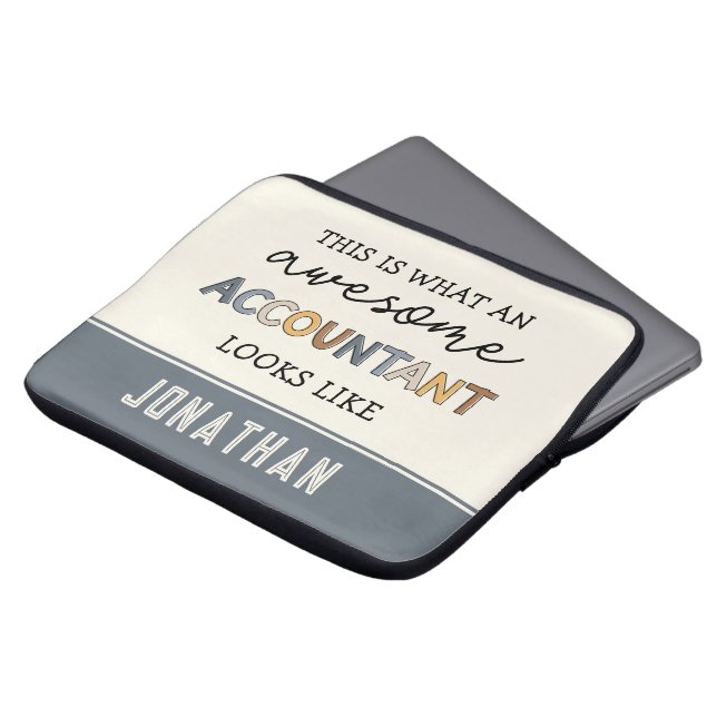 Funda Para Portátil Contador personalizado gracioso e impactante (Superior anverso)