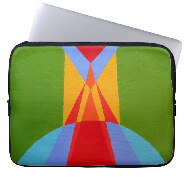 Funda Para Portátil Contemporary Rocket Ship Design Laptop Sleeve (Frente)