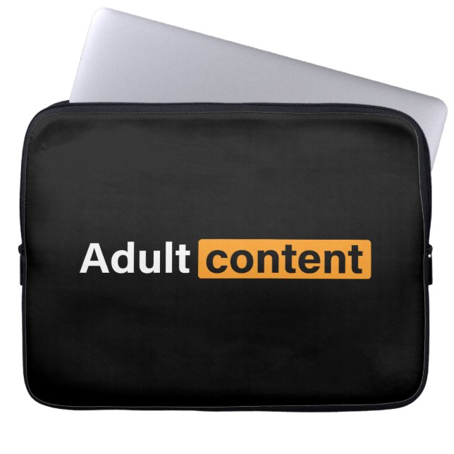 Funda Para Portátil Contenido para adultos Humor para adultos Camiseta (Frente)