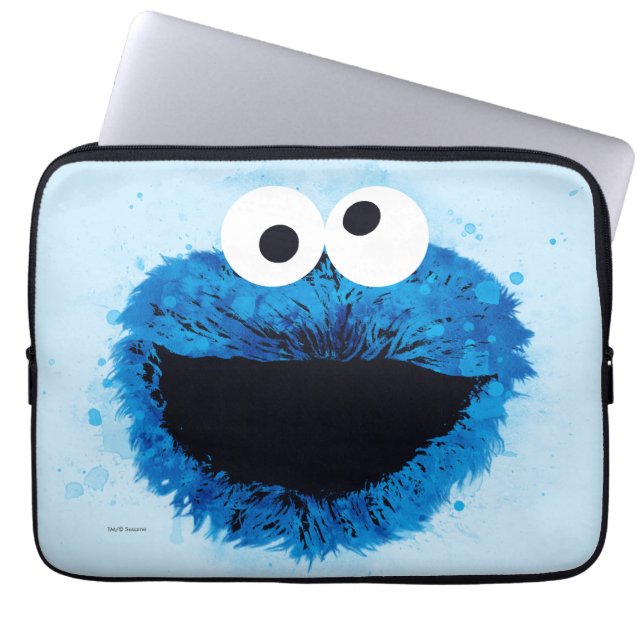 Funda Para Portátil Cookie Monster | Tendencia acuarela (Frente)