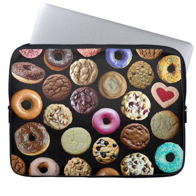 Funda Para Portátil Cookies y Doughnut (Frente)