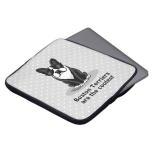 Funda Para Portátil Cool Boston Terrier with Sunglasses (black)