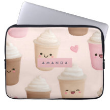 Copa personalizada de café de Kawaii rosa