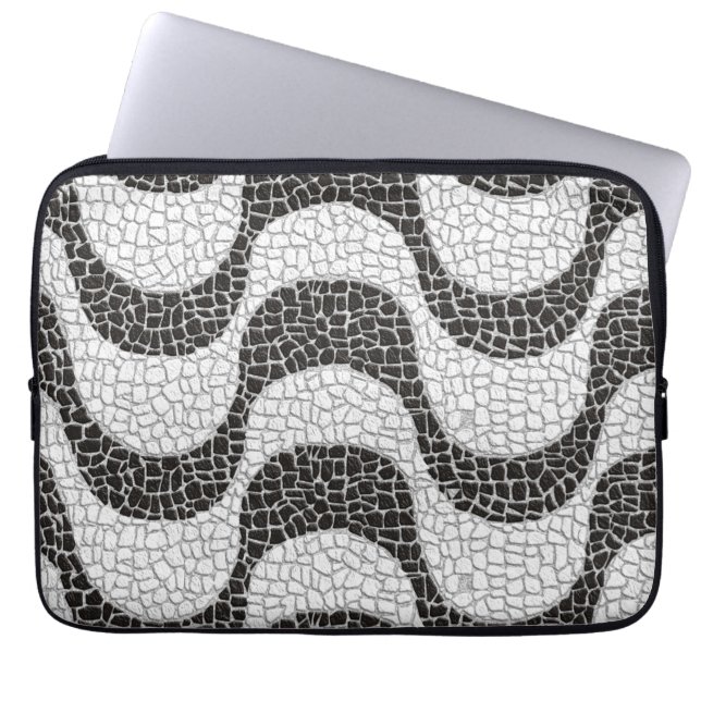 Funda Para Portátil Copacabana Sidewalk Brazilian pattern (Frente)