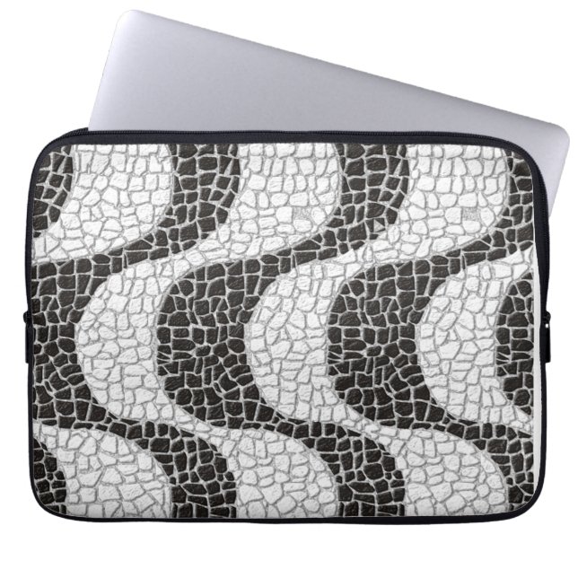 Funda Para Portátil Copacabana Sidewalk Brazilian pattern (Frente)