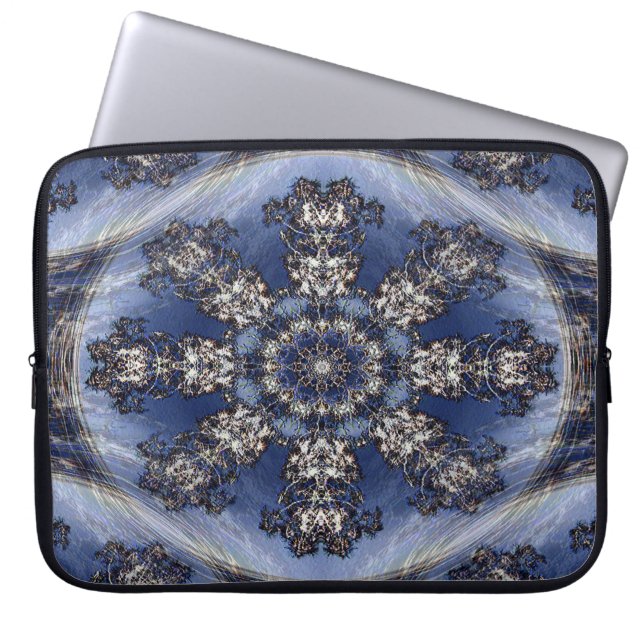 Funda Para Portátil Copos de nieve..... (Frente)