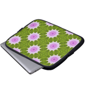 Funda para portátil copos de nieve rosados