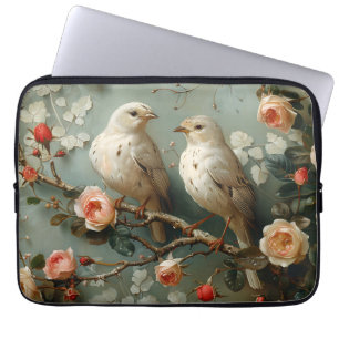 Funda Para Portátil Coquette Birds Floral