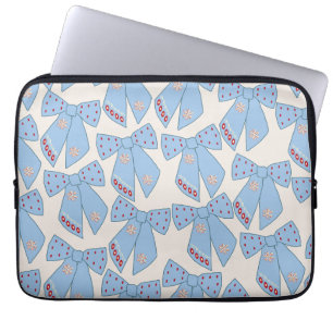 Funda Para Portátil Coquette Blue Bows