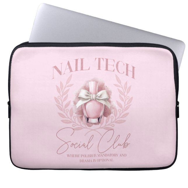 Funda Para Portátil Coquette de tecnología de uñas de Cuchillo Club So (Frente)