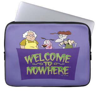 Funda Para Portátil Coraje al perro cobarde Bienvenidos A Ninguna Pa
