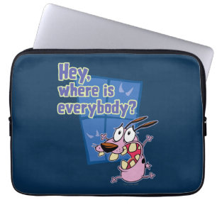 Funda Para Portátil Coraje al perro cobarde ¿Dónde están todos?