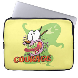 Funda Para Portátil Coraje al perro cobarde Gráfico fantasma