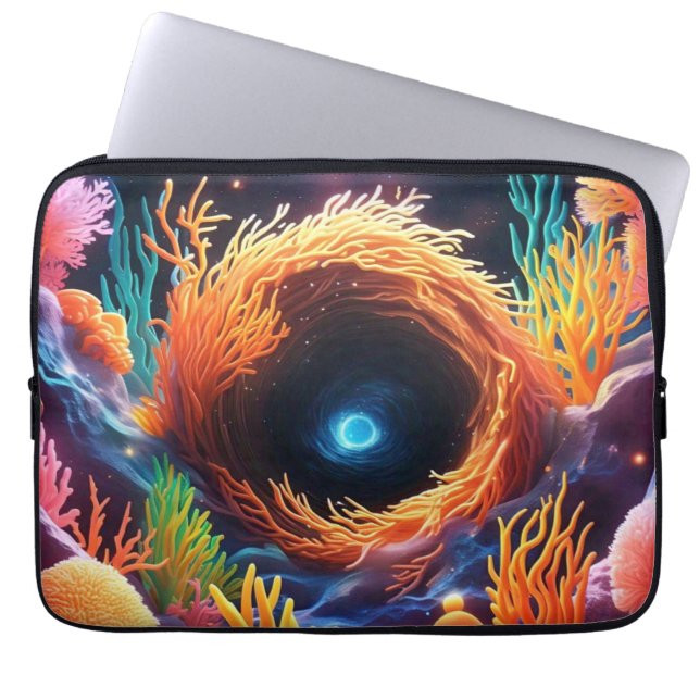 Funda Para Portátil Coral subacuático Vortex (Frente)