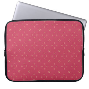 Funda Para Portátil Coral Zinnia Dorada Sol