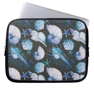 Funda Para Portátil Corales con el modelo de las cáscaras