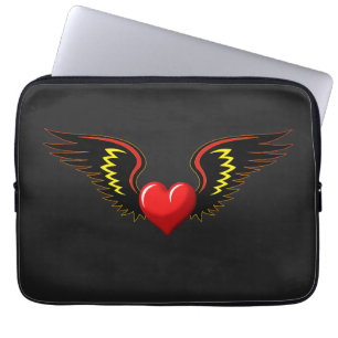 Funda Para Portátil Corazón alado