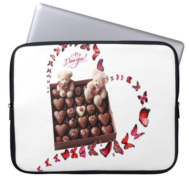 Funda Para Portátil Corazón de amor  (Frente)