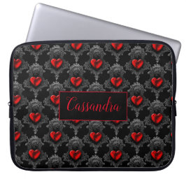 Funda Para Portátil Corazón de Gótico rojo personalizado