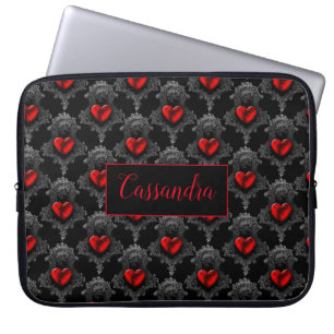 Funda Para Portátil Corazón de Gótico rojo personalizado