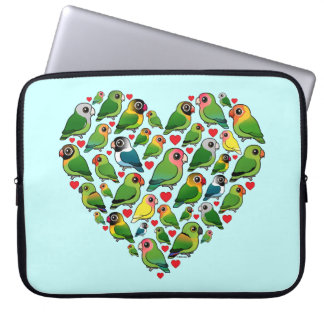Funda Para Portátil Corazón de Lovebirds