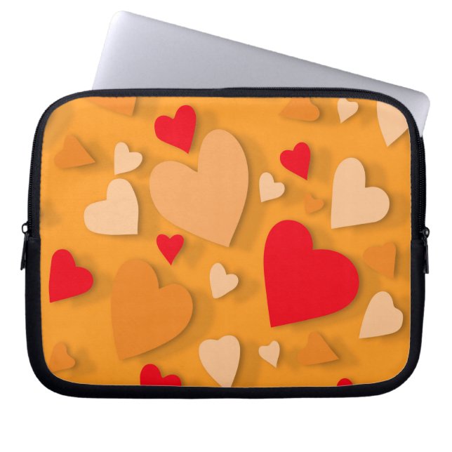 Funda Para Portátil Corazón de papel decorativo 7 (Frente)
