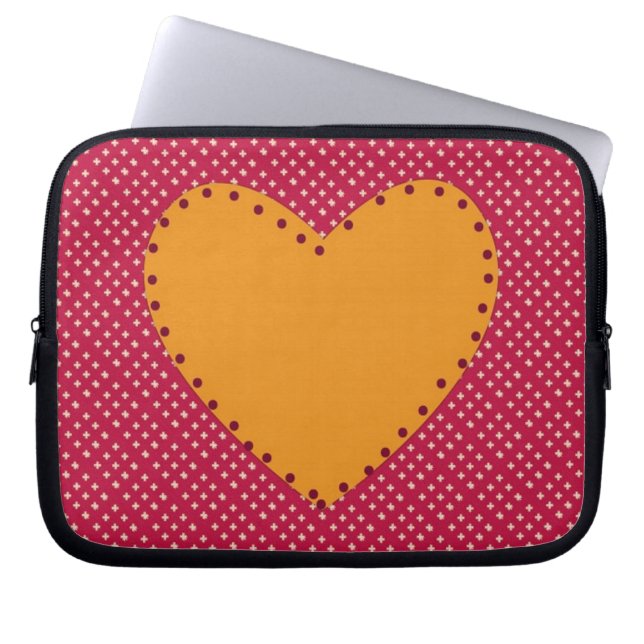 Funda Para Portátil Corazón decorativo (Frente)