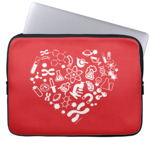 Funda Para Portátil Corazón del espacio y de la ciencia