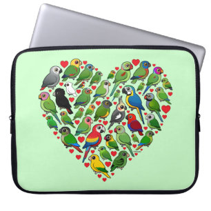 Funda Para Portátil Corazón del loro