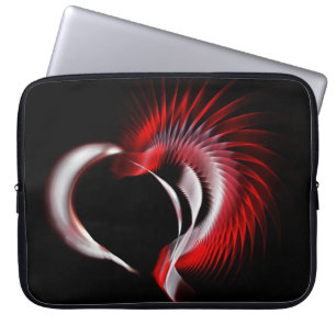 Funda Para Portátil Corazón metalizado