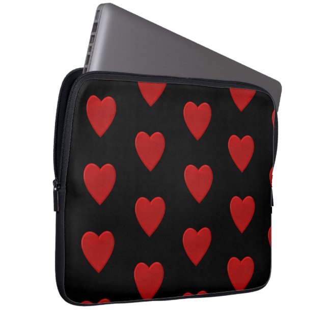 Funda Para Portátil Corazón Rojo (Anverso derecho)