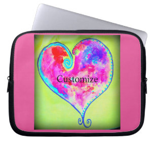 Funda Para Portátil Corazón rosado Ramblido Thunder_Cove
