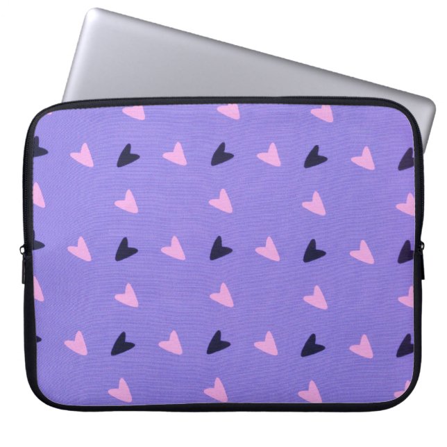 Funda Para Portátil Corazones (Frente)