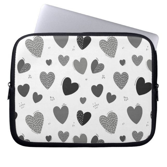 Funda Para Portátil Corazones 1 (Frente)