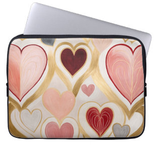 Funda Para Portátil Corazones de amor