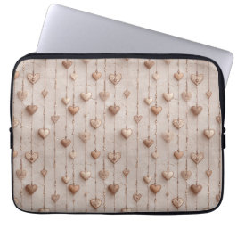 Funda Para Portátil Corazones de Encaje Vintage