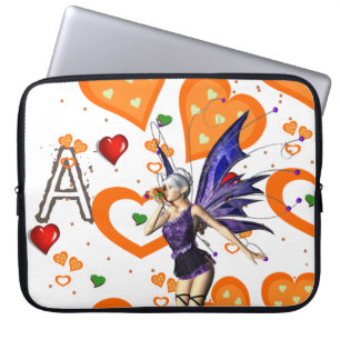 Funda Para Portátil Corazones de Naranja de productos lácteos para man