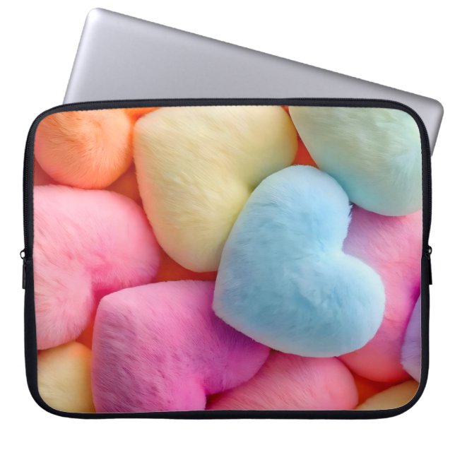 Funda Para Portátil Corazones Electronics Sleeve (Frente)