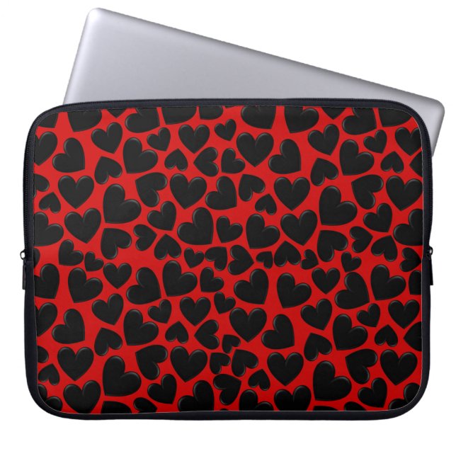 Funda Para Portátil Corazones esponjosos (Frente)