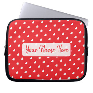 Funda Para Portátil Corazones Feliz Día de San Valentín Patrón de Amor