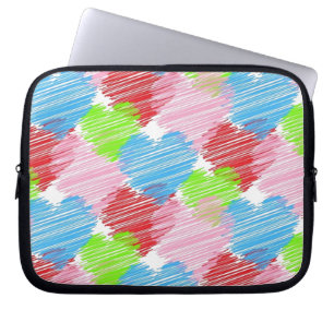 Funda Para Portátil corazones garabatos