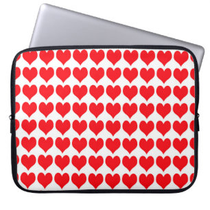 Funda Para Portátil Corazones rojos