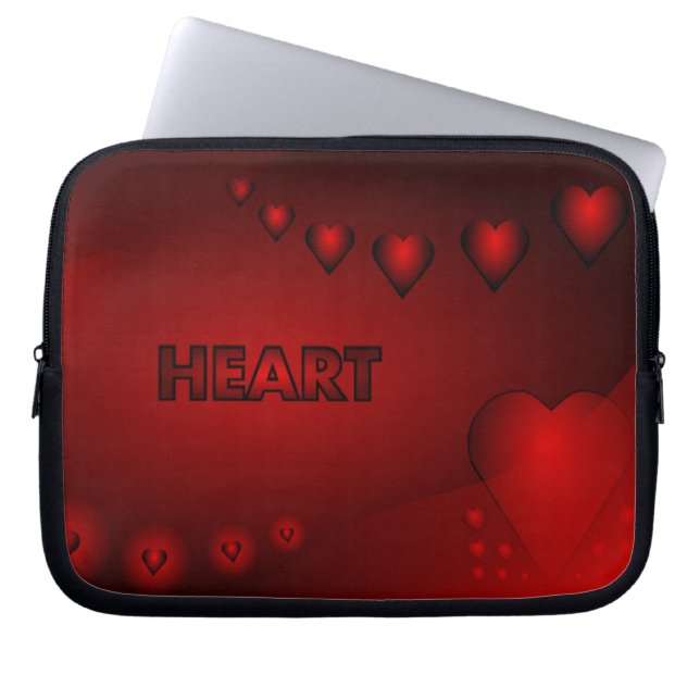 Funda Para Portátil Corazones sombreados - (Frente)