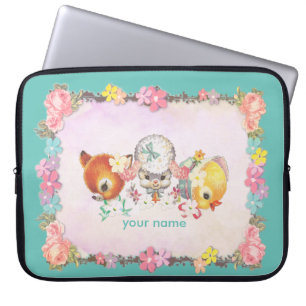 Funda Para Portátil cordero de ciervo vintage Neoprene Portátil Sleeve