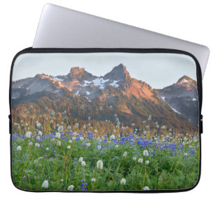 Funda Para Portátil Cordillera de Tatoosh y flores silvestres Monte