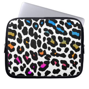 Funda Para Portátil Corey Tiger 80s Neón Estampado de Leopardo